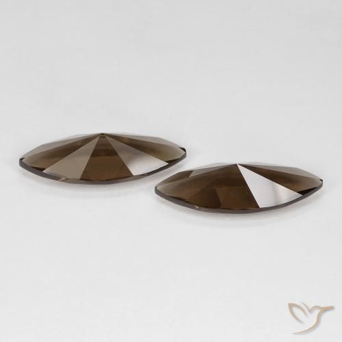 Shop natural 6.14ct Marron chaud Quartz fumé gems, Marquise, from Brésil at GemSelect. In stock, global shipping!