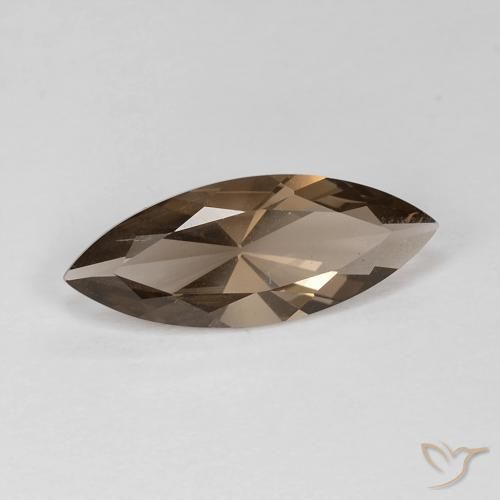 Quartz fumé Moka léger naturelle Marquise, 2.96 ct, VS