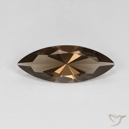 2.77ct Naturel Moka léger Quartz fumé, Marquise, VVS