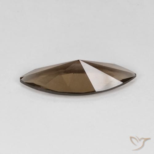 Quartz fumé Moka léger naturelle Marquise, 2.77 ct, VVS