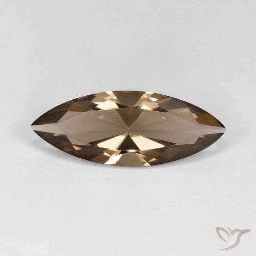 2.79ct Naturel Marron chaud Quartz fumé, Marquise, VVS