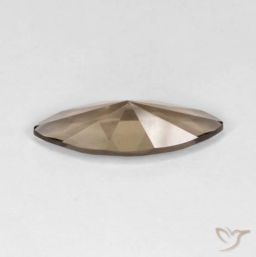 Quartz fumé Marron chaud naturelle Marquise, 2.79 ct, VVS