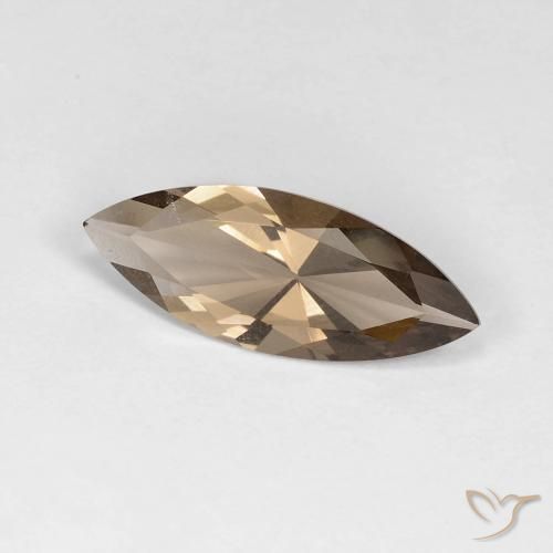 Quartz fumé Marron clair naturelle Marquise, 2.67 ct, VS