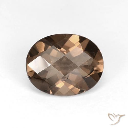 2.52ct Naturel Brun moyen Quartz fumé, ovale, VS