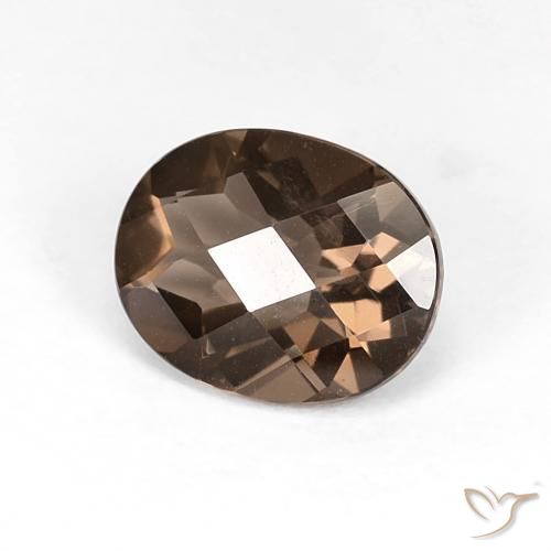 Quartz fumé Brun moyen naturelle ovale, 2.52 ct, VS