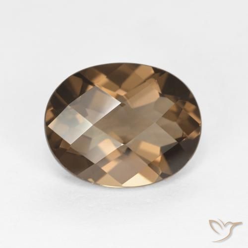 2.48ct Naturel Marron chaud Quartz fumé, ovale, VVS