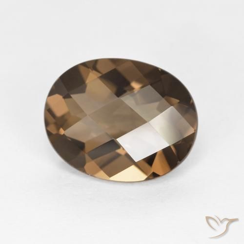 Quartz fumé Marron chaud naturelle ovale, 2.48 ct, VVS