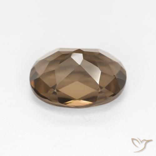 Quartz fumé Marron chaud naturelle ovale, 2.48 ct, VVS