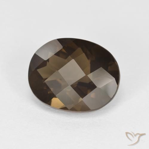 2.42ct Naturel Brun moyen Quartz fumé, ovale, VVS