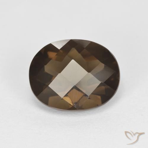 Quartz fumé Brun moyen naturelle ovale, 2.42 ct, VVS