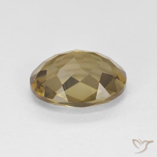 Quartz fumé Brun café naturelle ovale, 2.43 ct, VVS