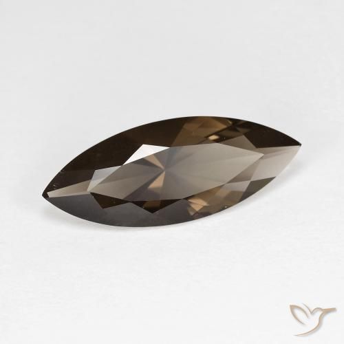Quartz fumé Brun naturelle Marquise, 2.81 ct, VVS