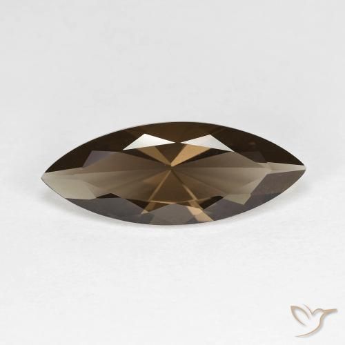 2.94ct Naturel Brun chocolat Quartz fumé, Marquise, VVS