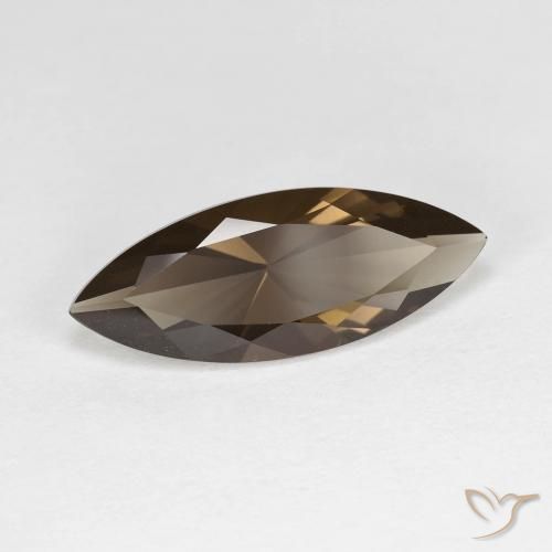 Quartz fumé Brun chocolat naturelle Marquise, 2.94 ct, VVS