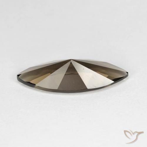 Quartz fumé Brun chocolat naturelle Marquise, 2.94 ct, VVS