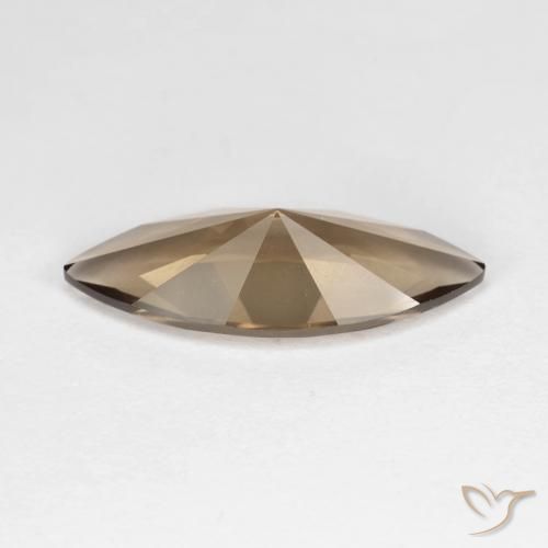 Quartz fumé Brun moyen-léger naturelle Marquise, 2.96 ct, VVS