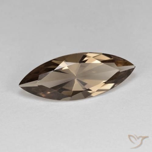 Quartz fumé Marron chaud naturelle Marquise, 3.10 ct, VVS