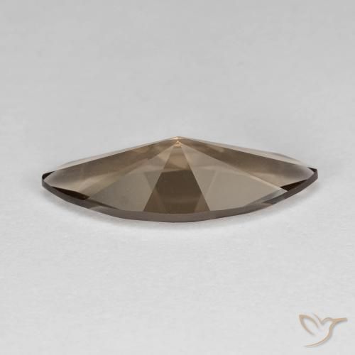 Quartz fumé Marron chaud naturelle Marquise, 3.10 ct, VVS