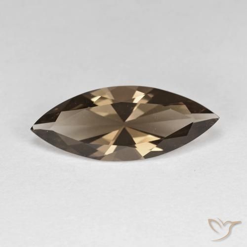2.52ct Naturel Marron chaud Quartz fumé, Marquise, VVS
