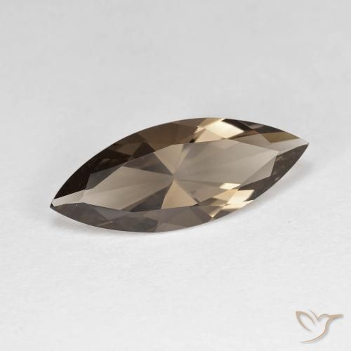 Quartz fumé Marron chaud naturelle Marquise, 2.52 ct, VVS