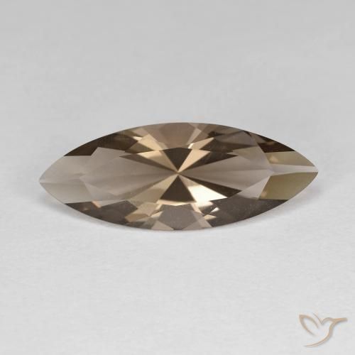 2.69ct Naturel Bois brun Quartz fumé, Marquise, VVS