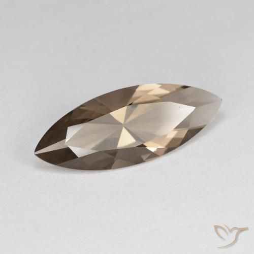Quartz fumé Bois brun naturelle Marquise, 2.69 ct, VVS
