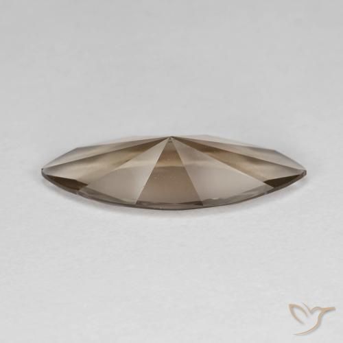 Quartz fumé Bois brun naturelle Marquise, 2.69 ct, VVS