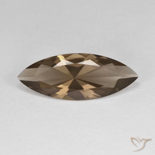 2.74ct Naturel Marron chaud Quartz fumé, Marquise, VVS
