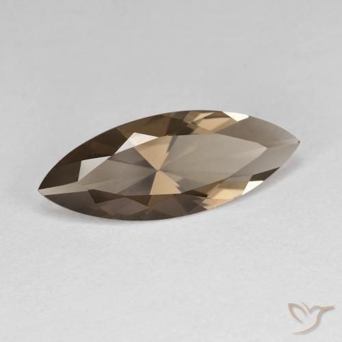 Quartz fumé Marron chaud naturelle Marquise, 2.74 ct, VVS