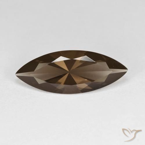 2.80ct Naturel Marron ambré Quartz fumé, Marquise, VVS