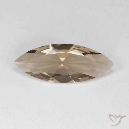 2.67ct Naturel Bois brun Quartz fumé, Marquise, VVS