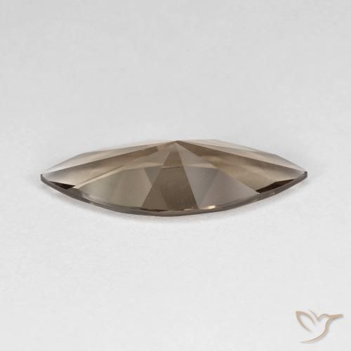 Quartz fumé Marron chaud naturelle Marquise, 2.57 ct, VVS
