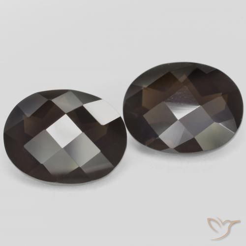 Shop natural 4.84ct Marron foncé Quartz fumé gems, ovale, from Brésil at GemSelect. In stock, global shipping!