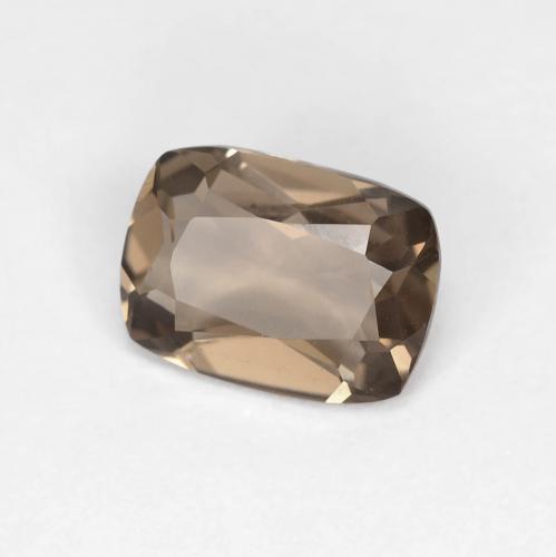 Quartz fumé Brun caryer naturelle Coupe coussin, 1.12 ct, VVS