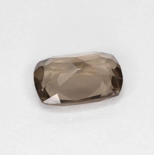 Quartz fumé Brun caryer naturelle Coupe coussin, 1.12 ct, VVS