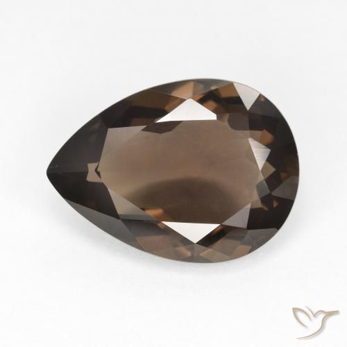6.04ct Naturel Brun Quartz fumé, En forme de poire, VVS