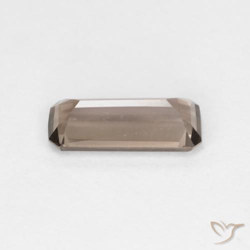 Quartz fumé Brun caryer naturelle Octogone / coupe Émeraude, 0.92 ct, VVS