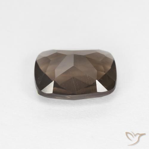 Quartz fumé Brun naturelle Coussin, 1.93 ct, VVS-VS