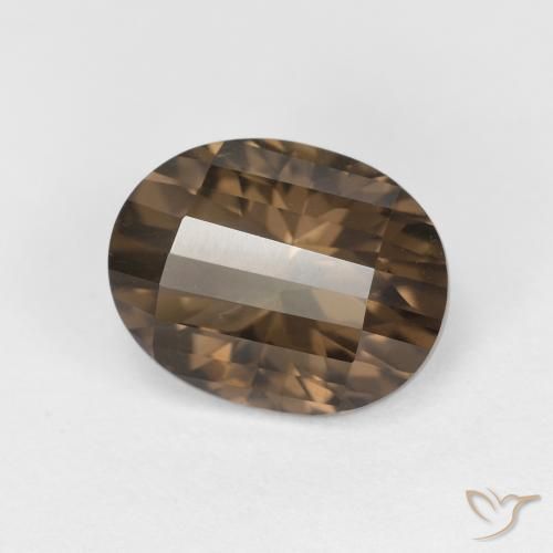 Quartz fumé Brun moyen naturelle ovale, 2.54 ct, VS
