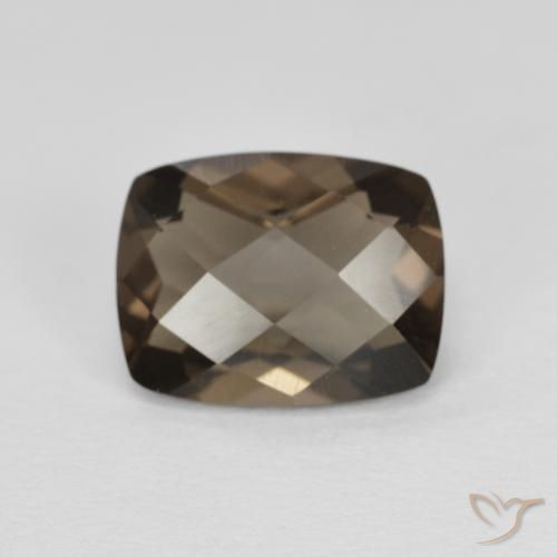 1.97ct Naturel Brun moyen Quartz fumé, Coussin, VVS