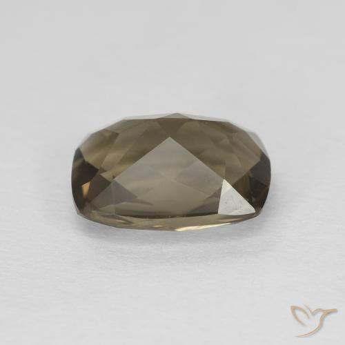 Quartz fumé Brun moyen naturelle Coussin, 1.90 ct, VVS