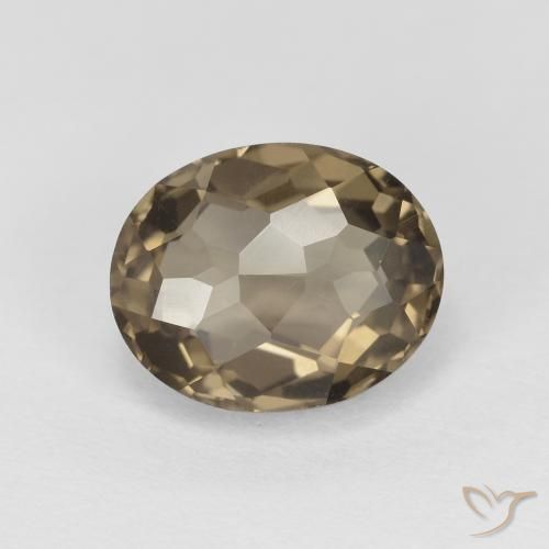 2.23ct Naturel Brun neutre Quartz fumé, ovale, VVS