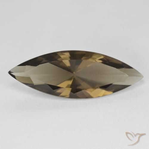 6.22ct Naturel Bois brun Quartz fumé, Marquise, VVS
