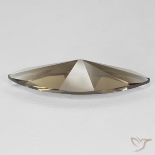 Quartz fumé Medium Light-Brown naturelle Marquise, 6.36 ct, VVS