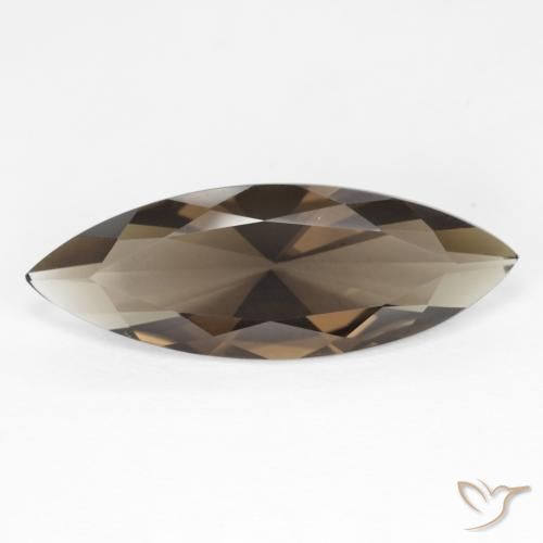 6.35ct Naturel Medium Light-Brown Quartz fumé, Marquise, VVS