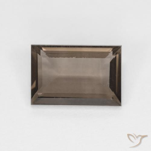 Quartz fumé Brun caryer naturelle Baquette, 1.44 ct, VVS