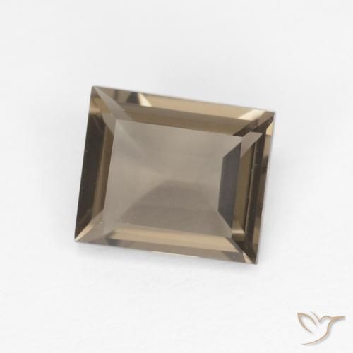 Quartz fumé Marron chaud naturelle Baquette, 0.86 ct, VVS