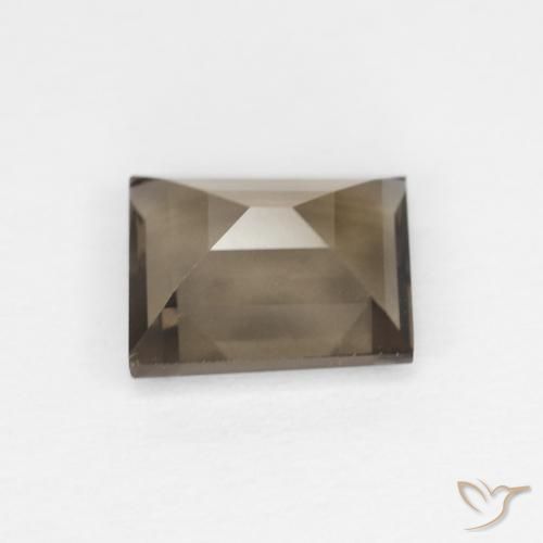Quartz fumé Marron chaud naturelle Baquette, 0.86 ct, VVS