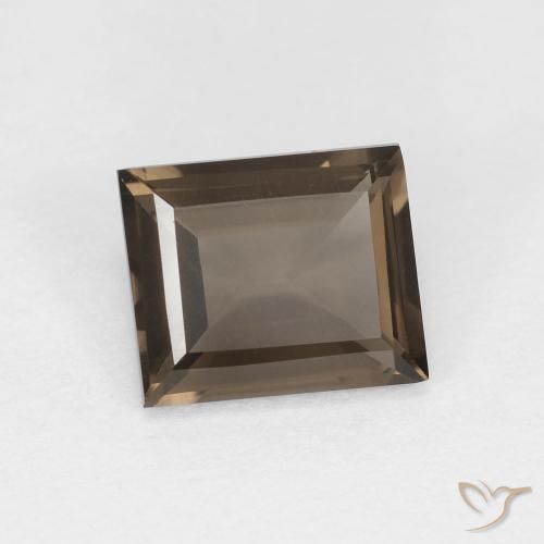 Quartz fumé Marron noyer naturelle Baquette, 0.85 ct, VVS