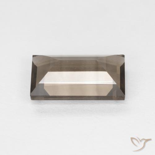 Quartz fumé Marron clair naturelle Baquette, 1.43 ct, VVS